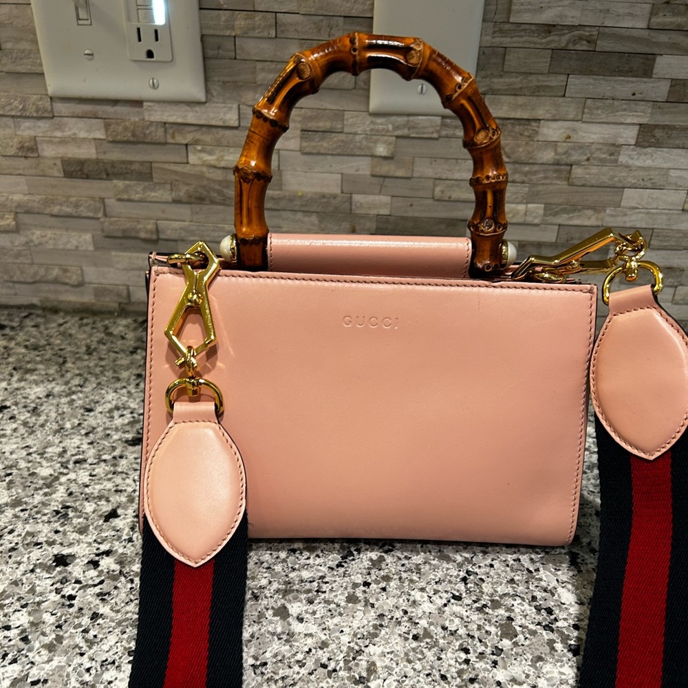 Gucci Pink Mini Bag with Bamboo Handle